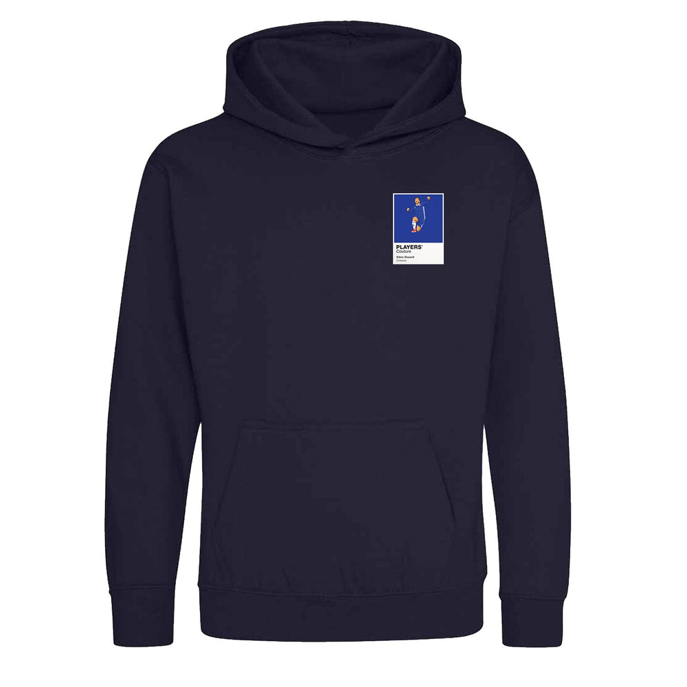 Eden Hazard Chelsea Icon Frame Kids Hoodie — Navy
