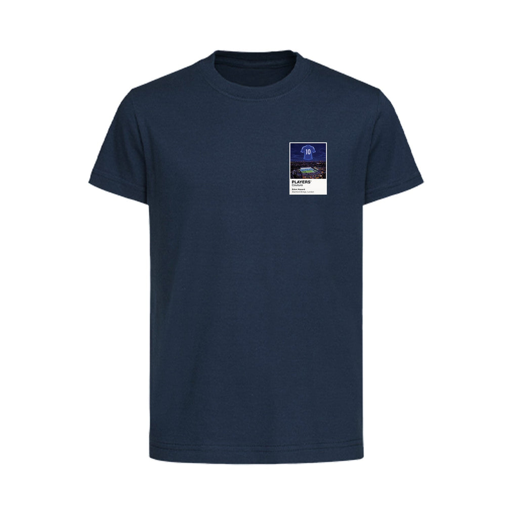 Eden Hazard Chelsea Icons in Lights Frame Kids T-Shirt in Navy