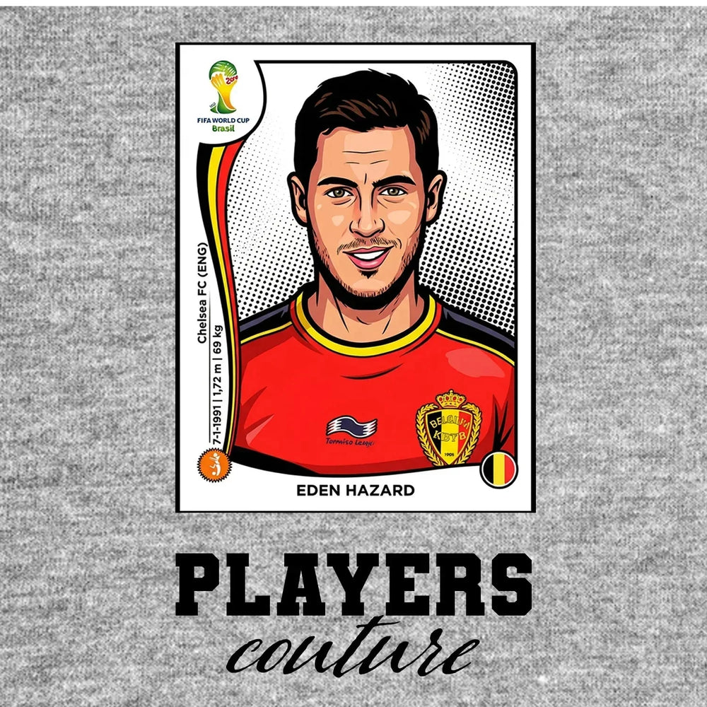 Eden Hazard World Cup Sticker Kids T-Shirt – eden hazard grey Players Couture design