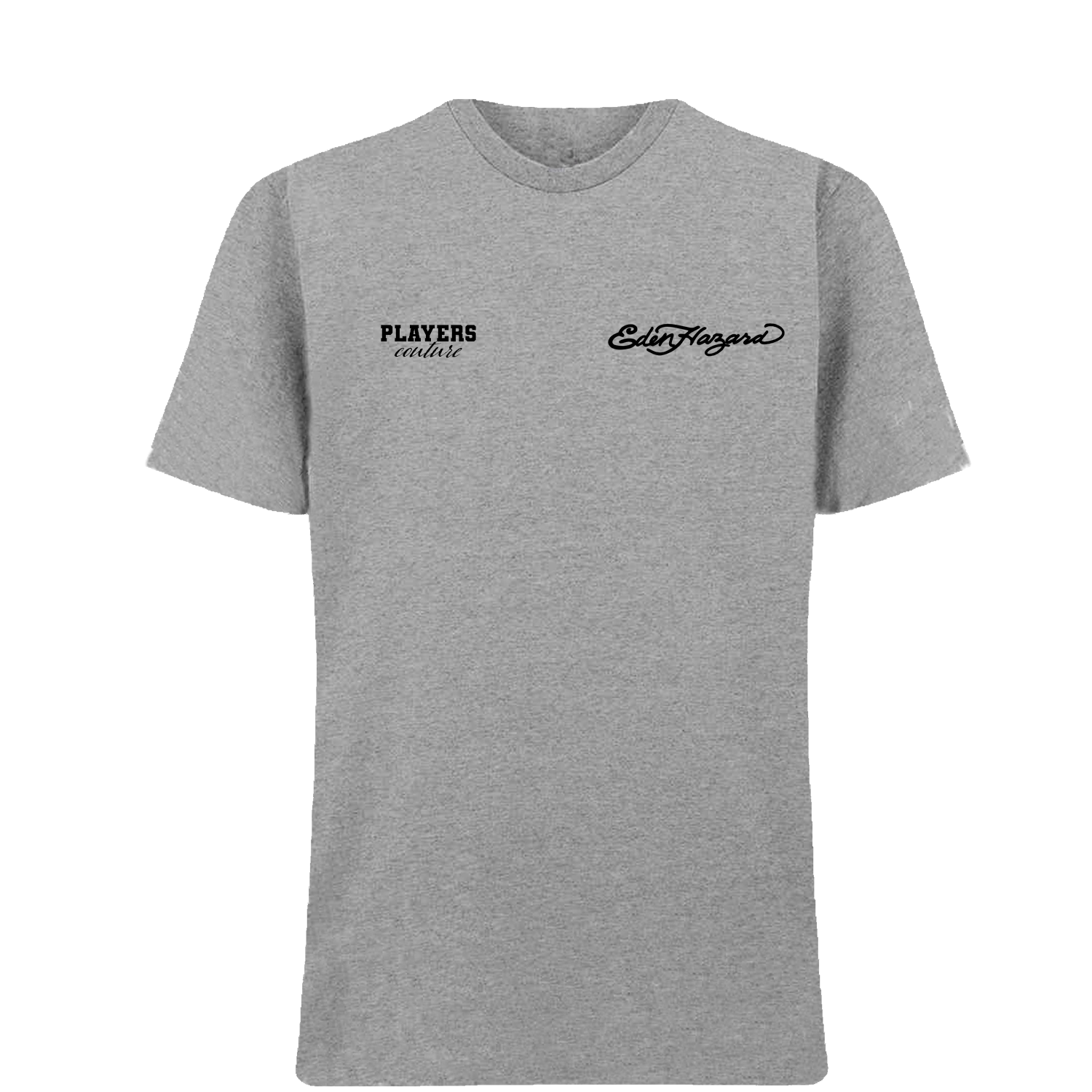 Eden Hazard Logo Players Couture Mens T-Shirt Gray