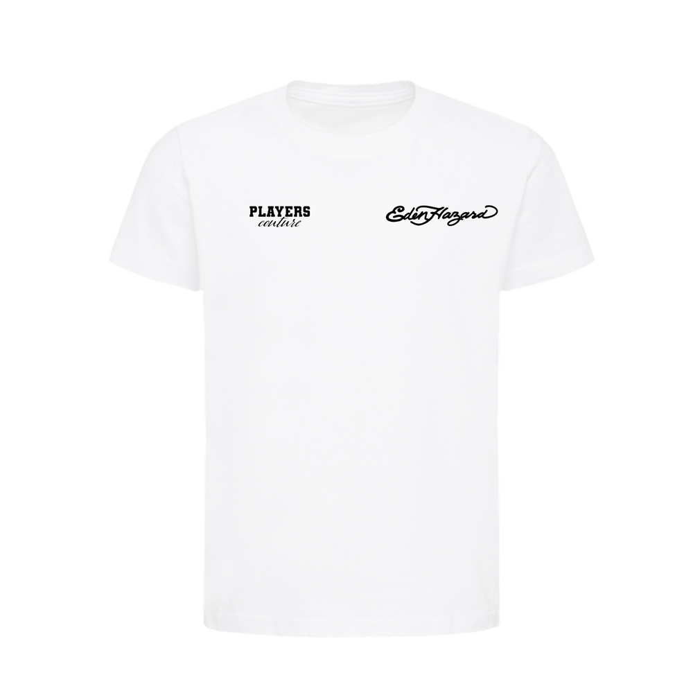 Eden Hazard Logo Players Couture Kids T-Shirt White
