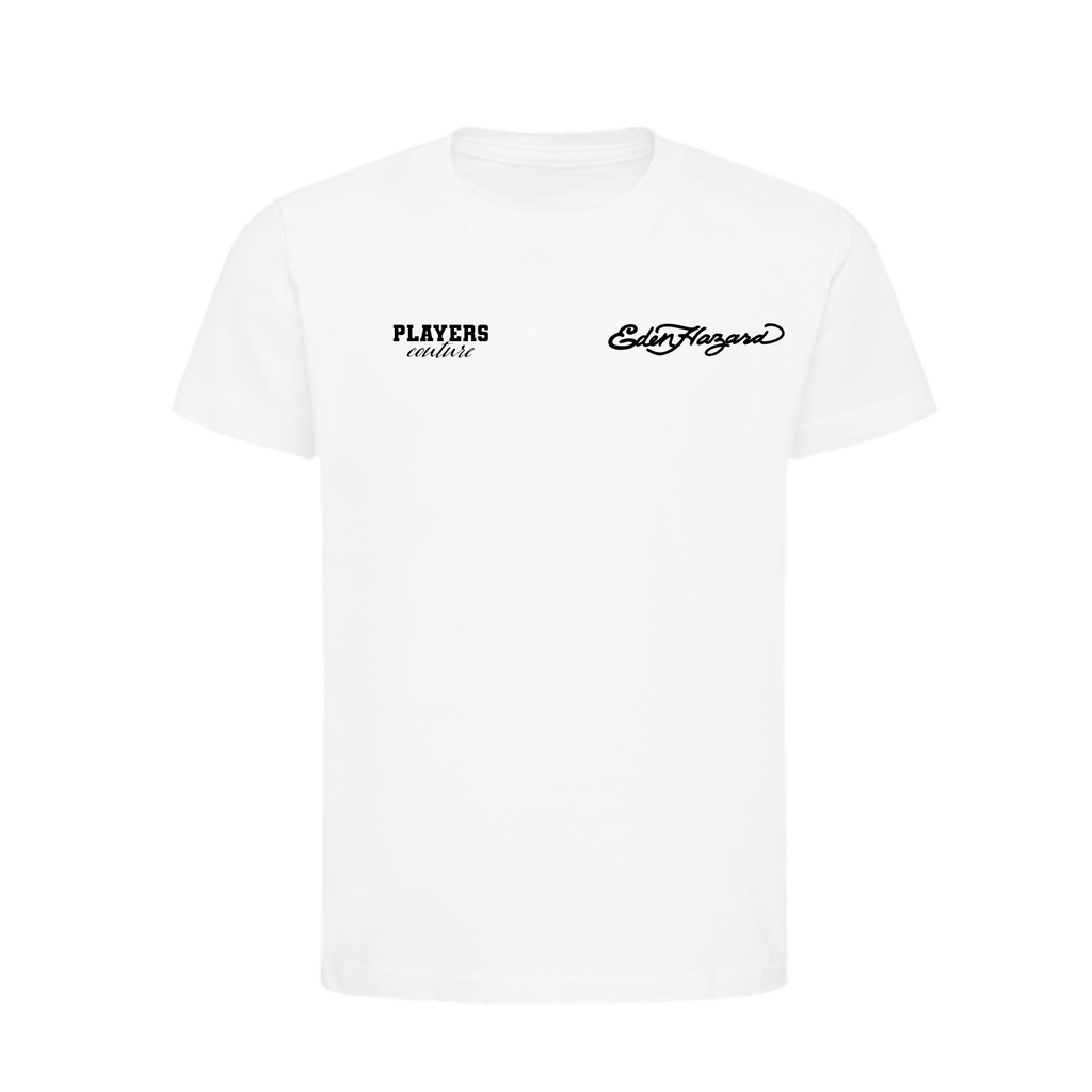 Eden Hazard Logo Players Couture Kids T-Shirt White