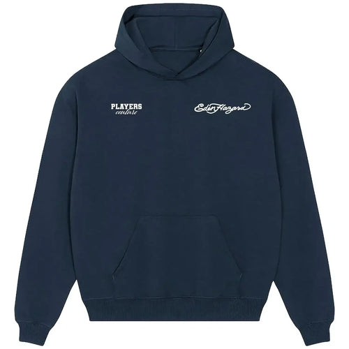 Eden Hazard hoodie – navy men's hoodie featuring the Eden Hazard Players Couture logo