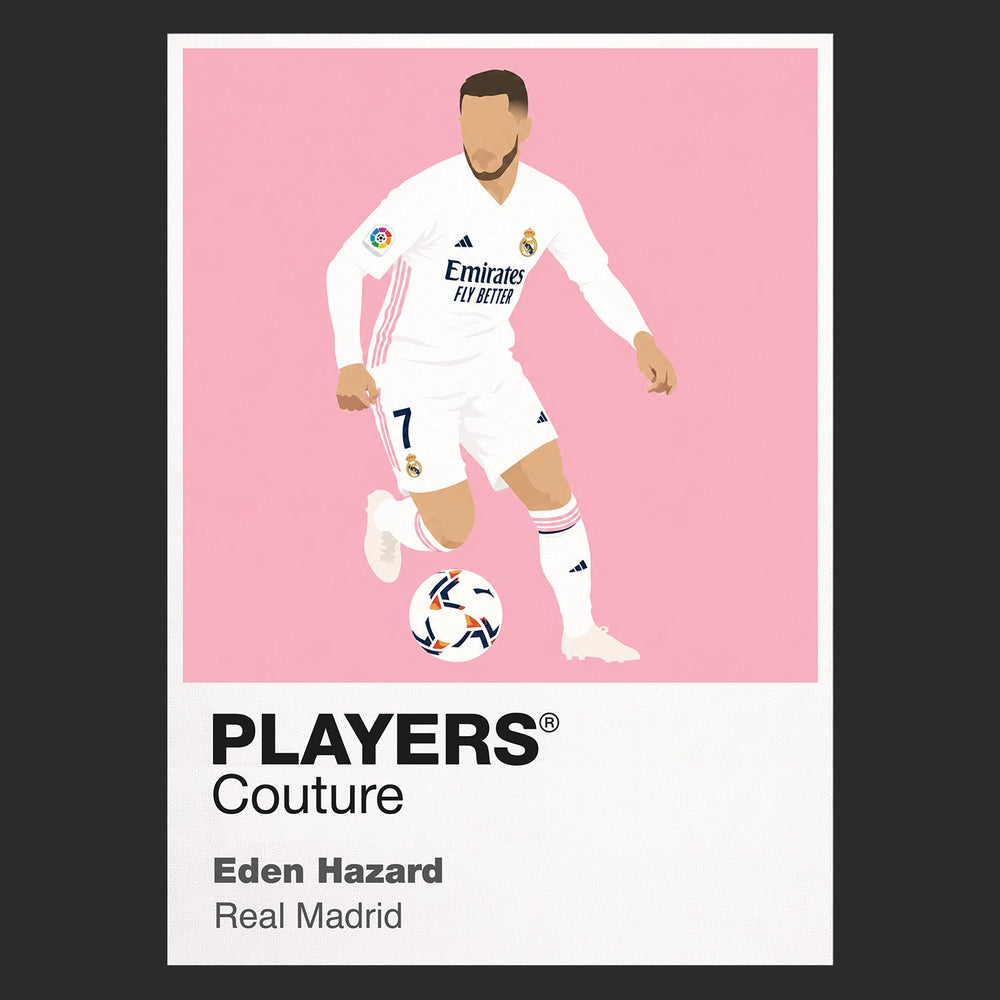 Eden Hazard Real Madrid Icon Frame artwork in black