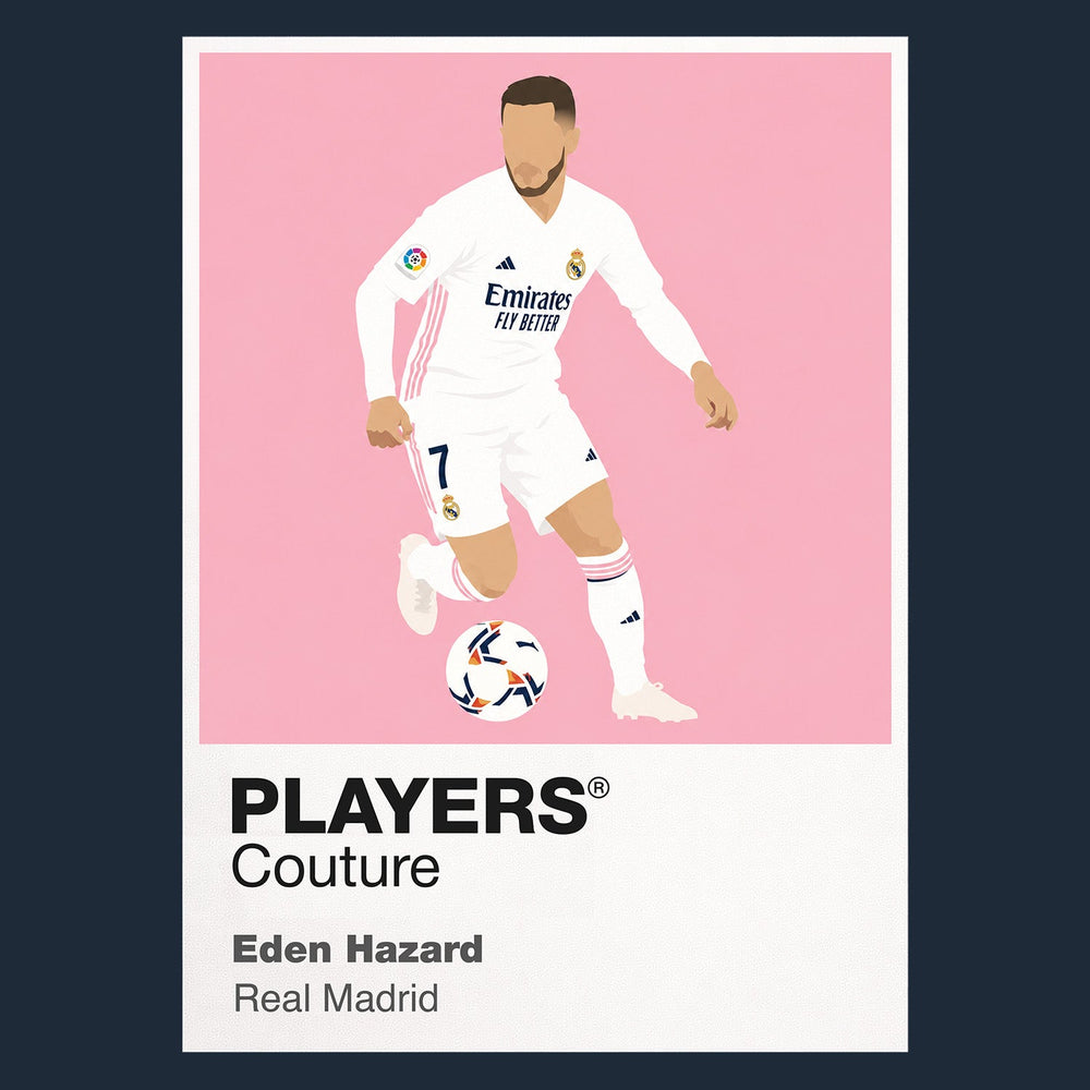Eden Hazard Real Madrid Icon Frame artwork in navy
