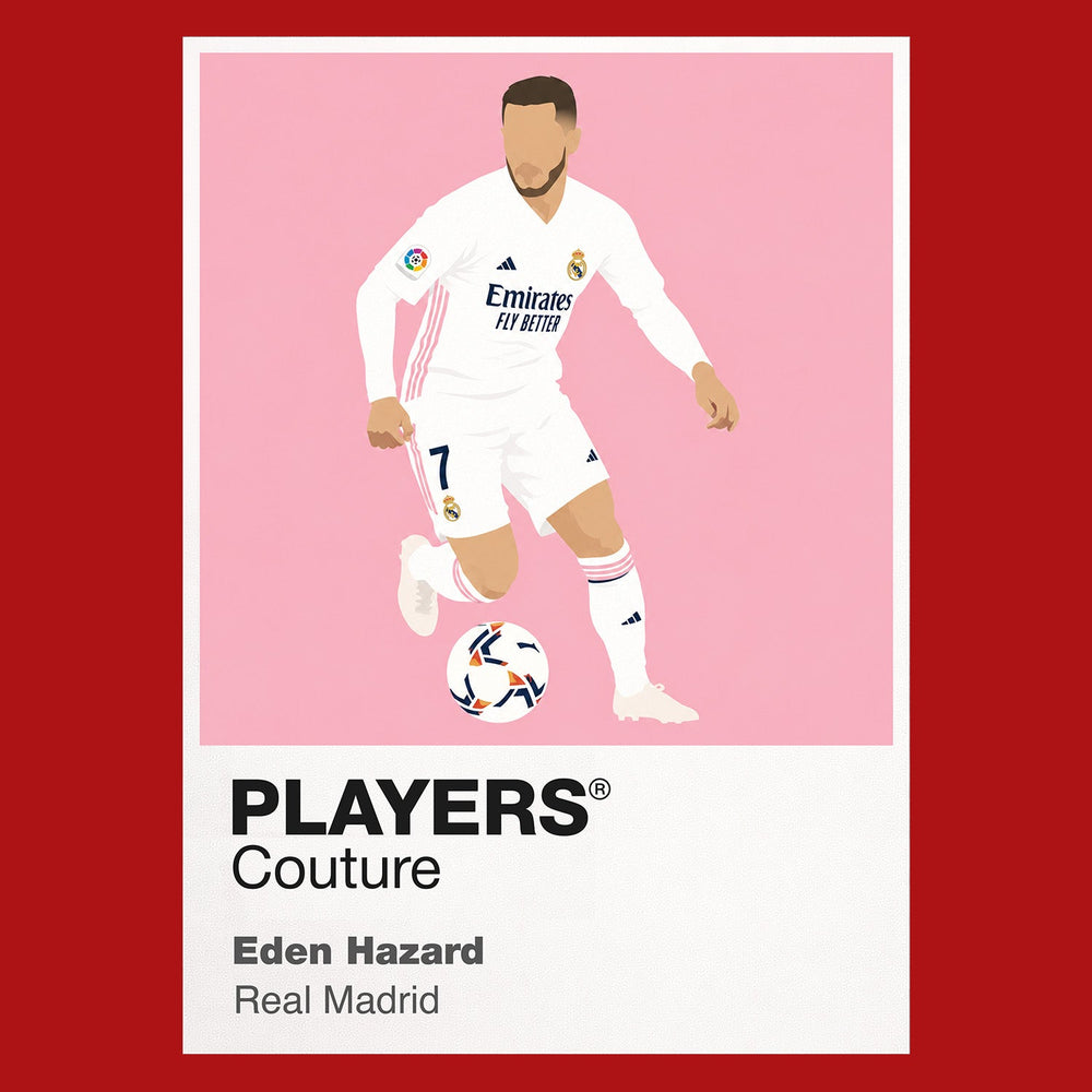 Eden Hazard Real Madrid Icon Frame artwork in red