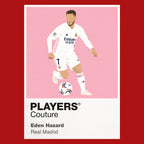 Eden Hazard Real Madrid Icon Frame artwork in red