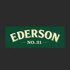 Ederson Logo Men's Hoodie – black close-up detail shot of the Ederson Players Couture logo design
