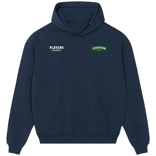 Ederson hoodie – navy men's hoodie featuring the Ederson Players Couture logo