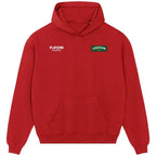 Ederson hoodie – red men's hoodie featuring the Ederson Players Couture logo