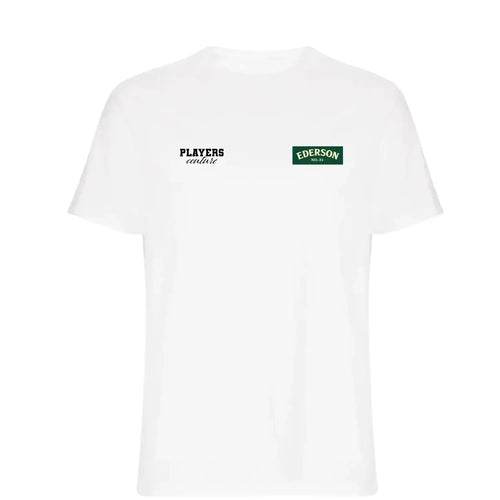 Ederson t-shirt – white men's t-shirt featuring the Ederson Players Couture logo
