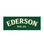 Ederson Logo Men's Hoodie – white close-up detail shot of the Ederson Players Couture logo design