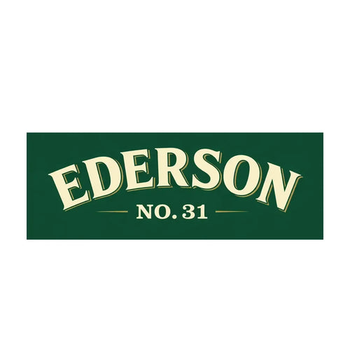 Ederson Logo Men's Hoodie – white close-up detail shot of the Ederson Players Couture logo design