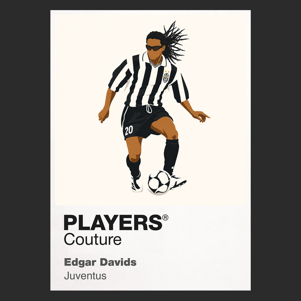 Edgar Davids Juventus Icon Frame — Black