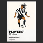 Edgar Davids Juventus Icon Frame Men's Hoodie — Black Artwork