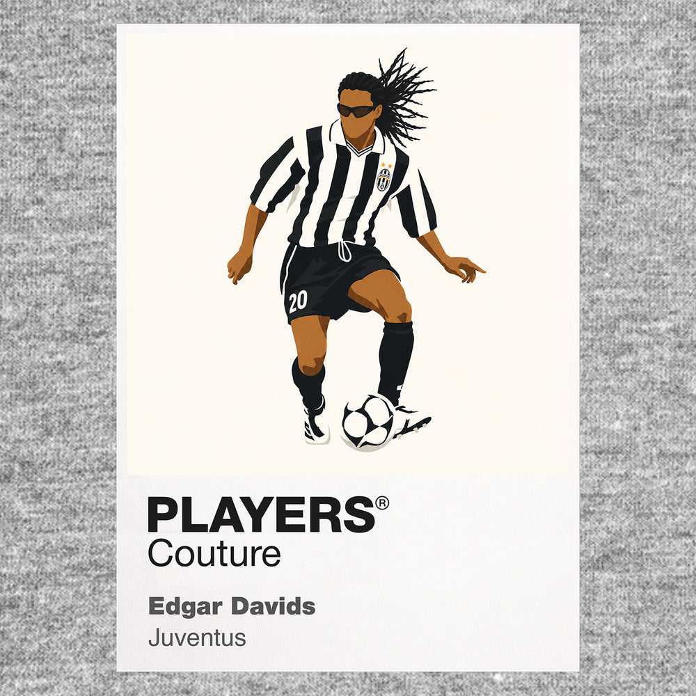 Edgar Davids Juventus Icon Frame — Gray