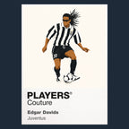Edgar Davids Juventus Icon Frame — Navy