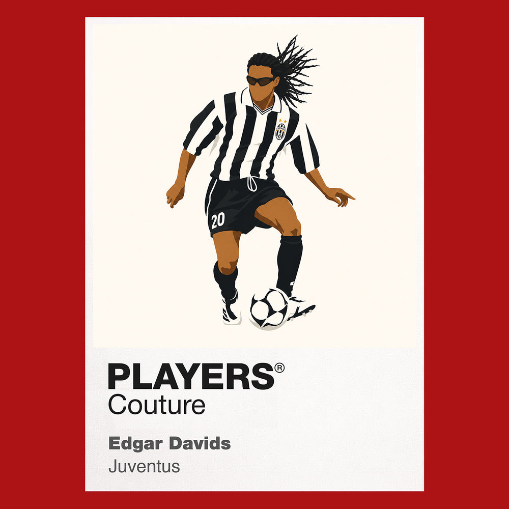 Edgar Davids Juventus Icon Frame — Red