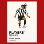 Edgar Davids Juventus Icon Frame — Red