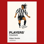 Edgar Davids Juventus Icon Frame Men's Hoodie — Red Artwork