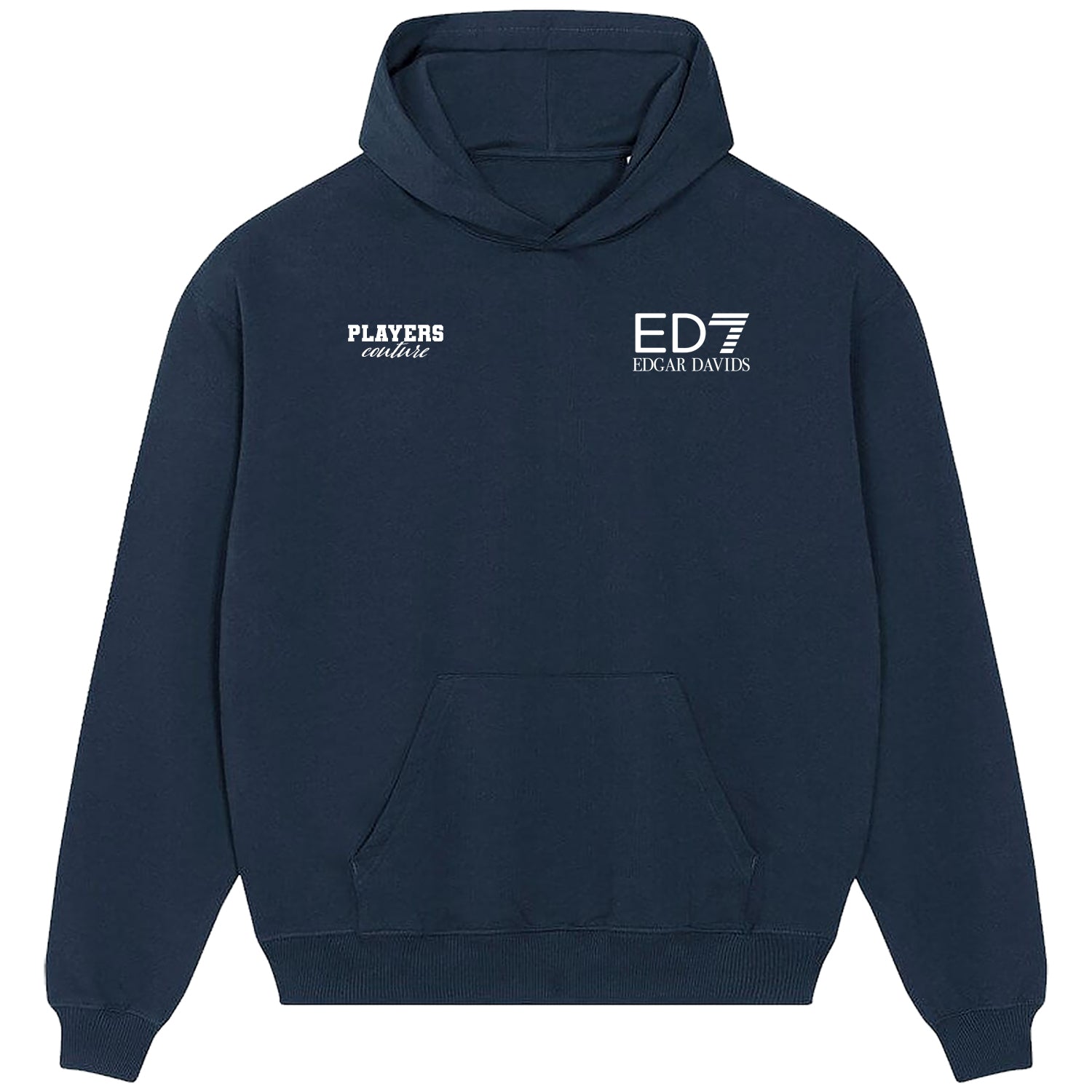 Edgar Davids Logo Players Couture Men's Casual Hoodie Navy
