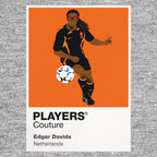 Edgar Davids Netherlands away Icon Frame artwork in grey