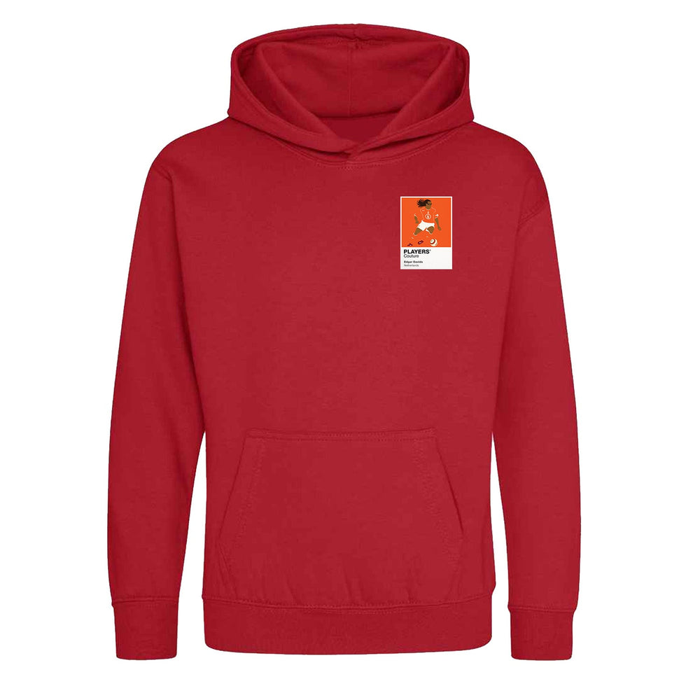 Edgar Davids Players Couture Kids Red Hoodie