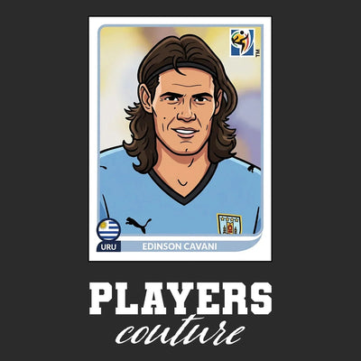Edinson Cavani World Cup Sticker Kids T-Shirt – edinson cavani black Players Couture design