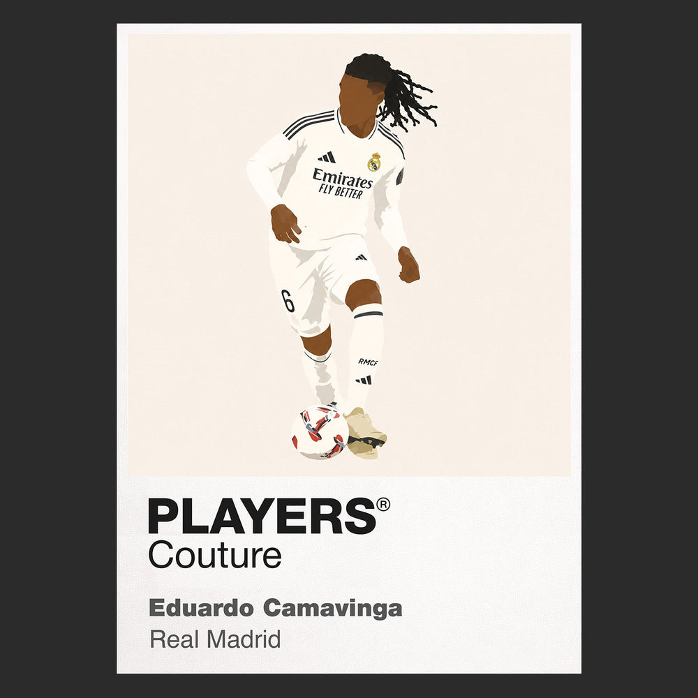 Eduardo Camavinga Real Madrid Icon Frame — art card and garment shots