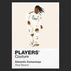 Eduardo Camavinga Real Madrid Icon Frame — art card and garment shots
