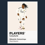 Eduardo Camavinga Real Madrid Icon Frame — art card and garment shots