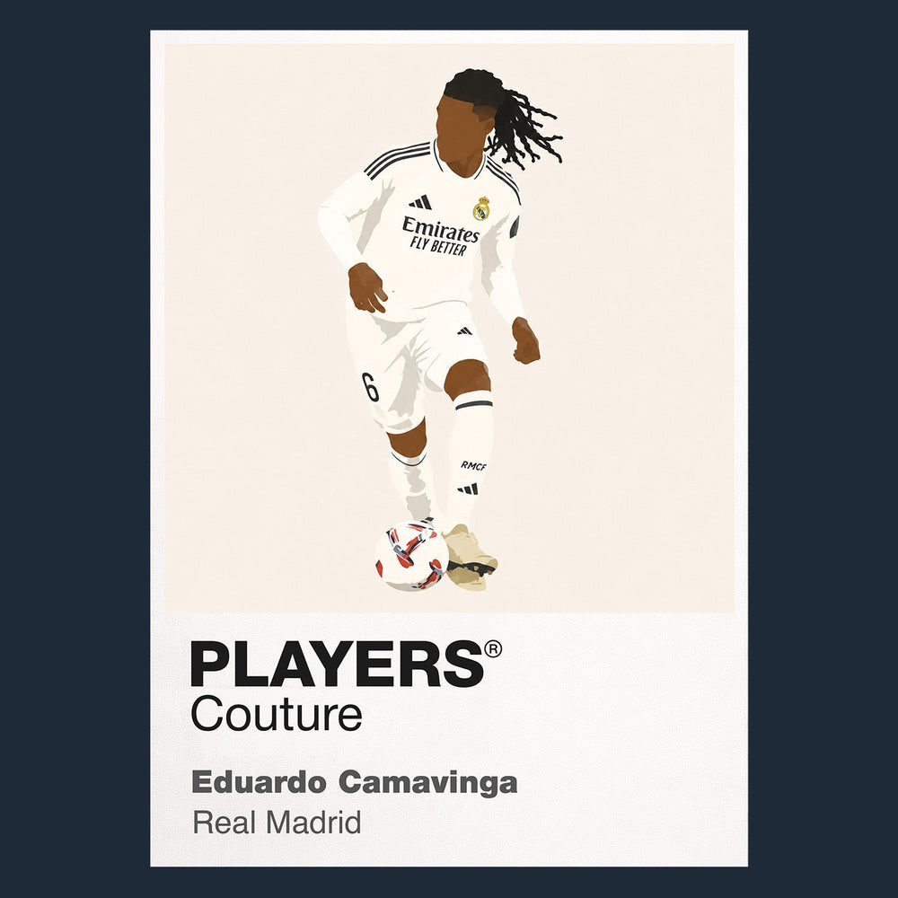 Eduardo Camavinga Real Madrid Icon Frame — art card and garment shots