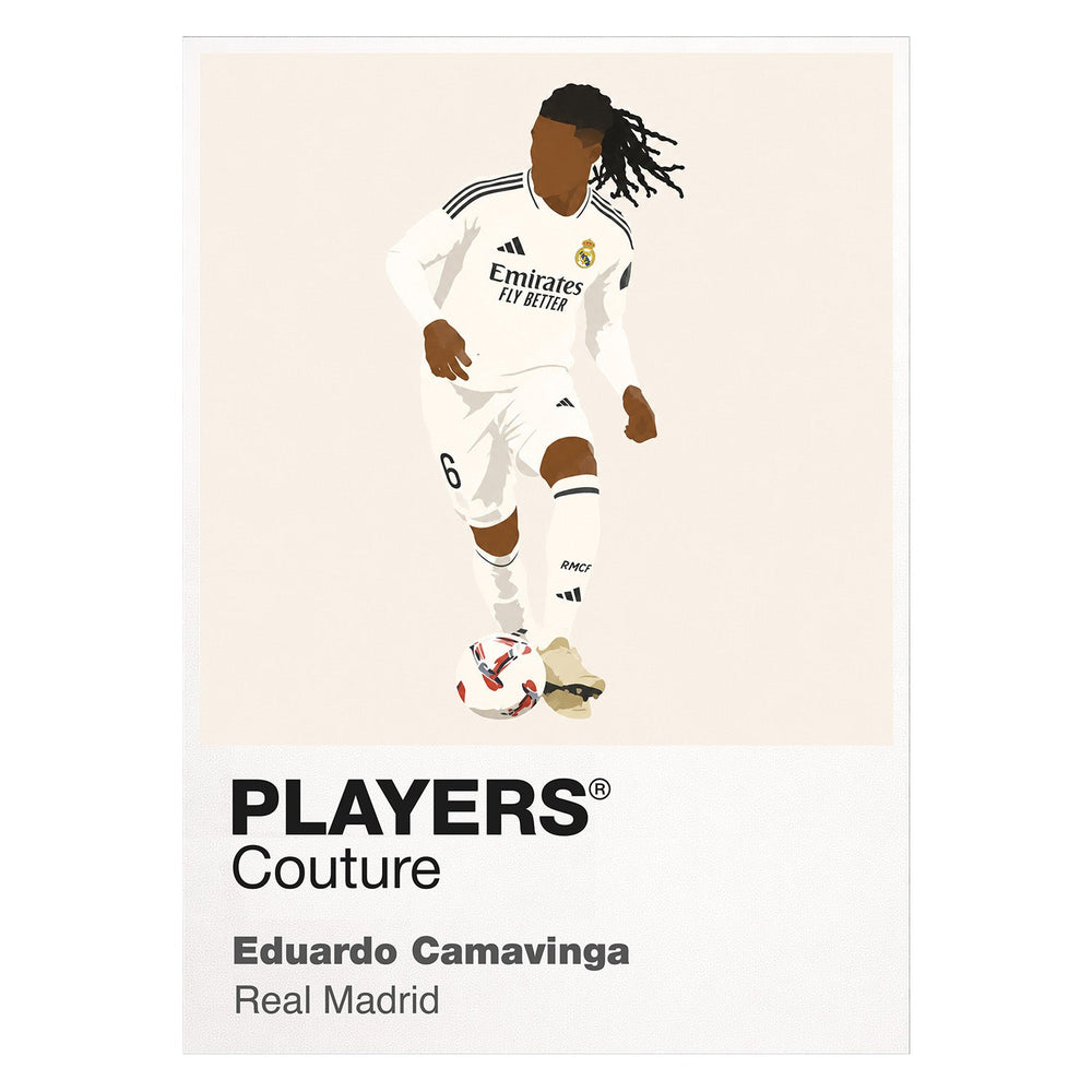 Eduardo Camavinga Real Madrid Icon Frame — art card and garment shots