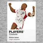 Edwin Ipape Leigh Leopards rugby league T-shirt grey