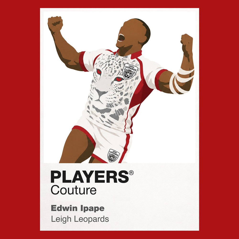 Edwin Ipape Leigh Leopards rugby league hoodie red