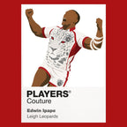 Edwin Ipape Leigh Leopards rugby league hoodie red