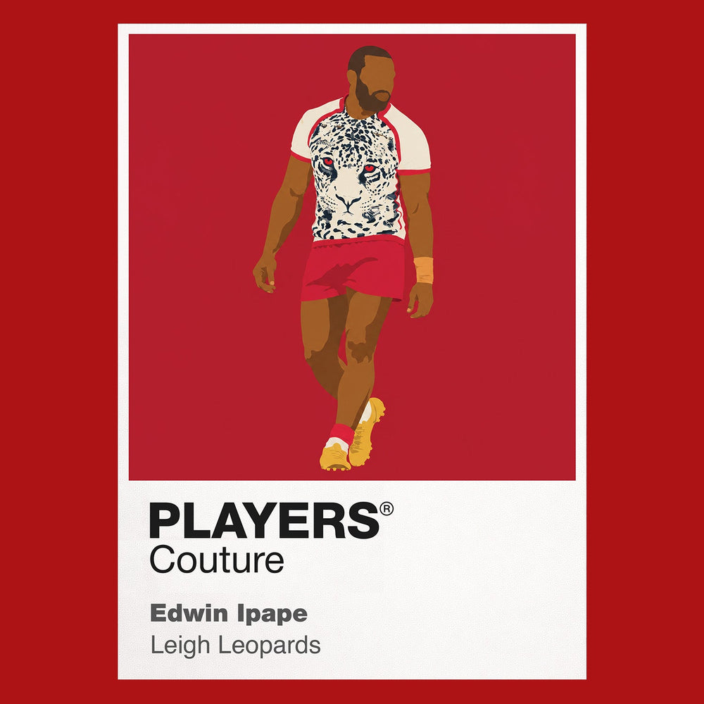 Edwin Ipape Leigh Leopards rugby league hoodie red