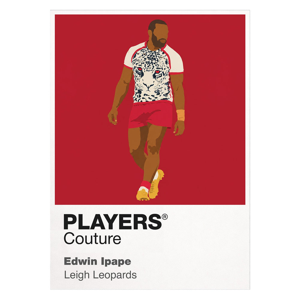 Edwin Ipape Leigh Leopards rugby league hoodie white