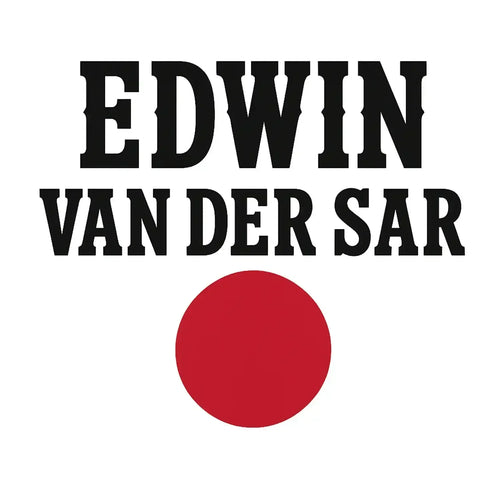 Edwin Van Der Sar Logo Men's Hoodie – white close-up detail shot of the Edwin Van Der Sar Players Couture logo design