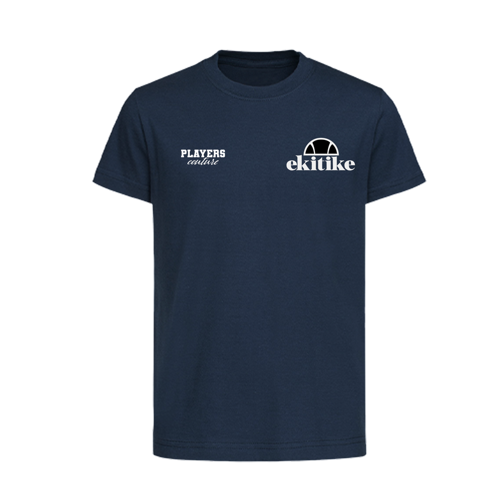 Hugo Ekitike Logo Players Couture Kids T-Shirt Navy
