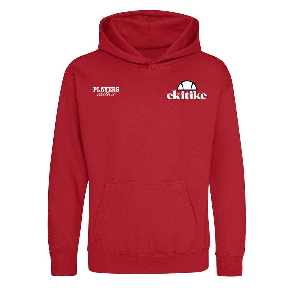 Hugo Ekitike Logo Players Couture Kids Hoodie Red