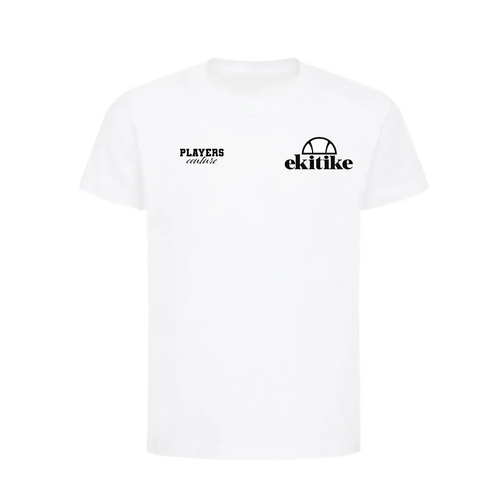 Hugo Ekitike t-shirt – white kids' t-shirt featuring the Hugo Ekitike Players Couture logo