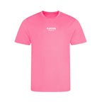 Essentials Collection t-shirt – pink kids' t-shirt with black Essentials Collection letters and Players Couture logo on the