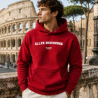 ellen-degeneres name-print hoodie - red
