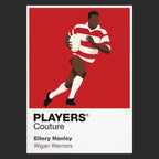 Ellery Hanley Wigan Warriors rugby league hoodie black