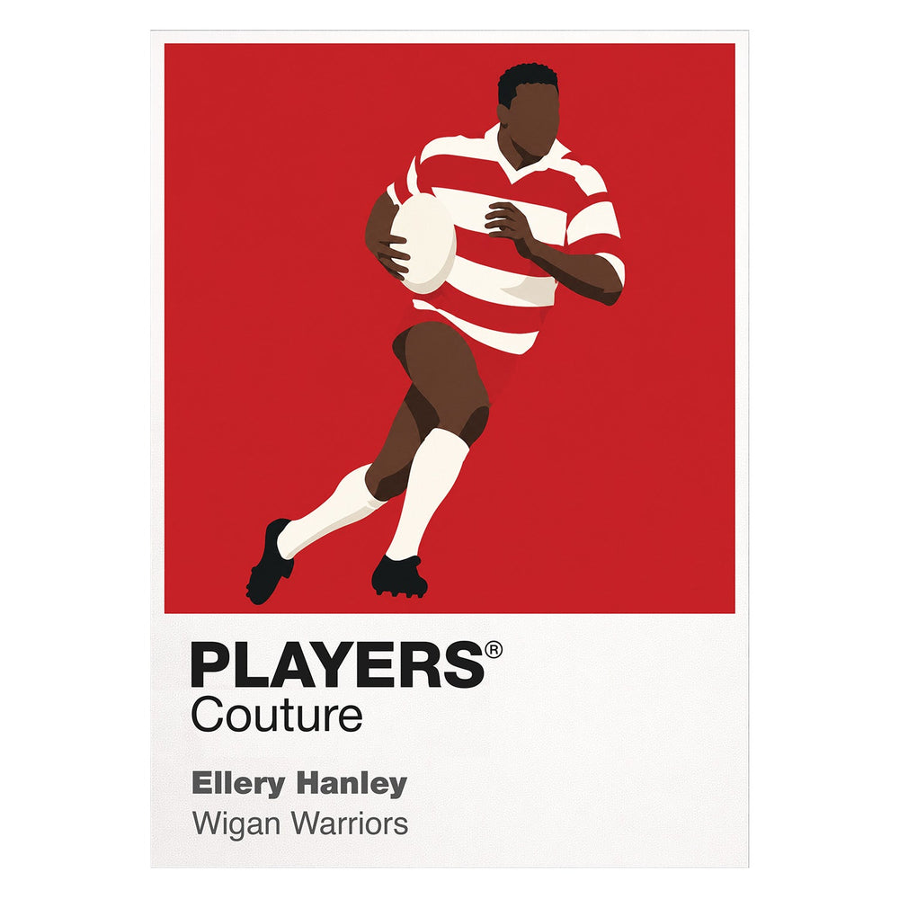 Ellery Hanley Wigan Warriors rugby league T-shirt white