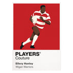 Ellery Hanley Wigan Warriors rugby league T-shirt white