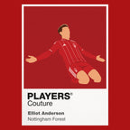 Elliot Anderson Nottingham Forest Icon Frame — Red