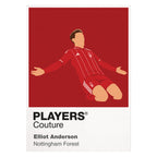 Elliot Anderson Nottingham Forest Icon Frame — White