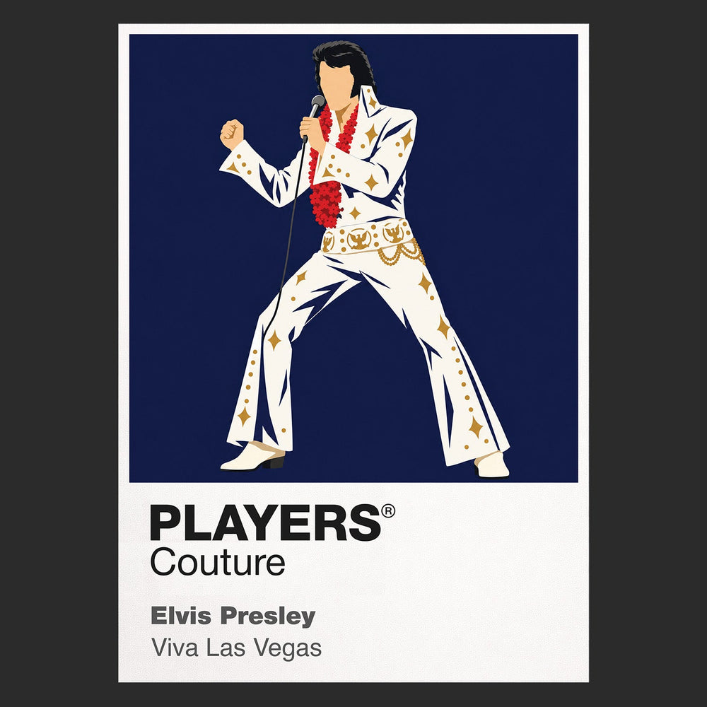 Elvis Presley Elvis Presley's unmistakable stage silhouette and rock-and-roll styling Icon Frame artwork in black
